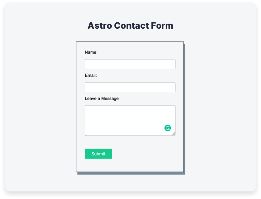 Astro Forms Installation Guide - Basin