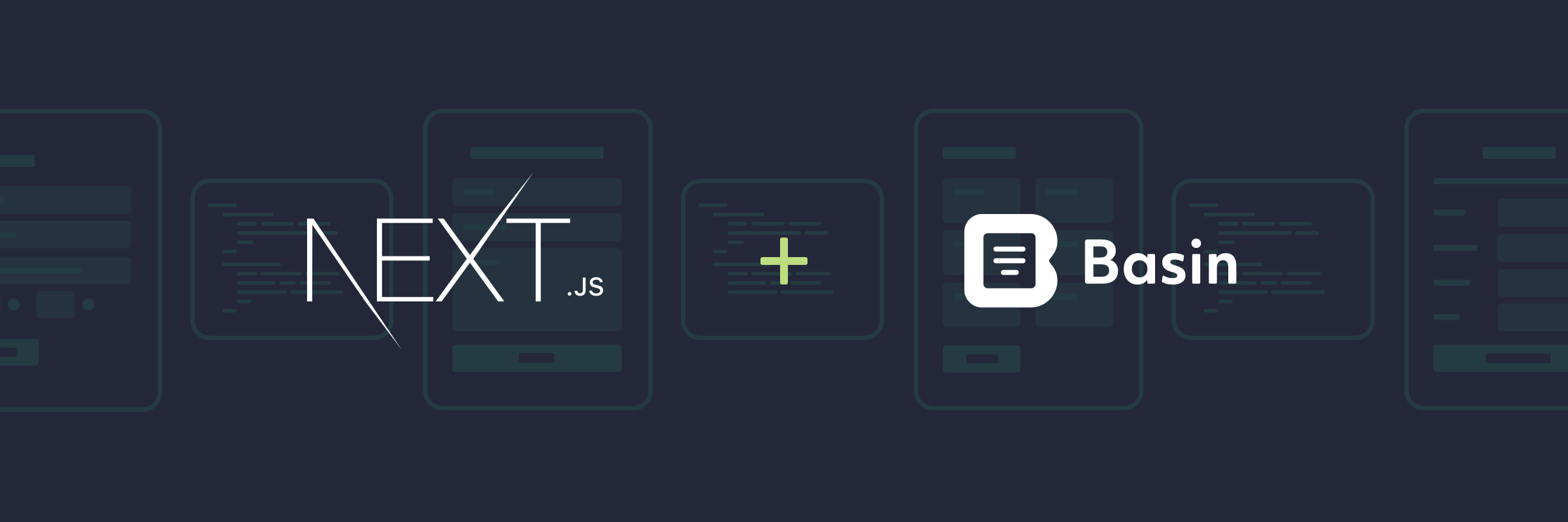 NextJS and Basin logos